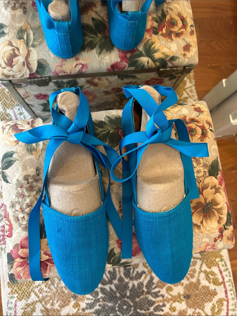 Diane Von Fustenberg Ribbon Espadrille Flats
